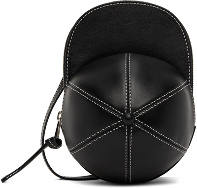 Jw Anderson Nano Cap Shoulder Bag In 999 Black