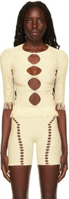Poster Girl Off-white Miranda T-shirt In Butter