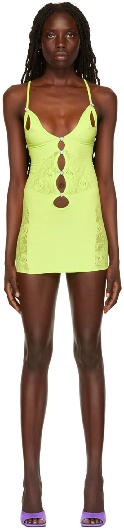 Poster Girl Green Megan Minidress In Pickle | ModeSens