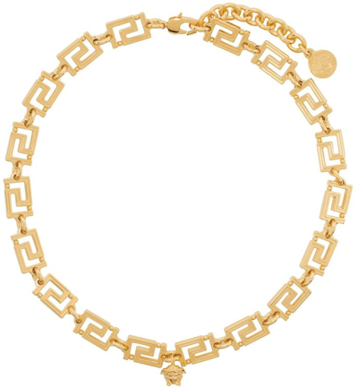 Versace Women's Grecamania Gold-plated Necklace