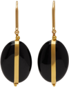 Isabel Marant Black Stones Earrings In 01bk Black