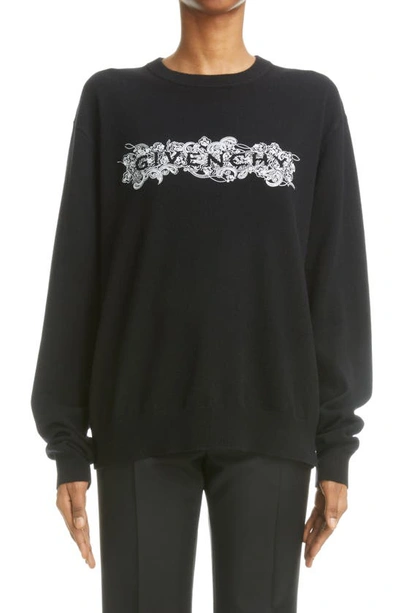Givenchy Logo Print Cashmere Sweater In Default Title