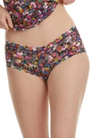 Hanky Panky Print Lace Boyshorts In Confetti Flora