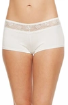 Montelle Intimates Micro Air Boyshorts In Ivory