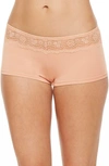 Montelle Intimates Micro Air Boyshorts In Seashell