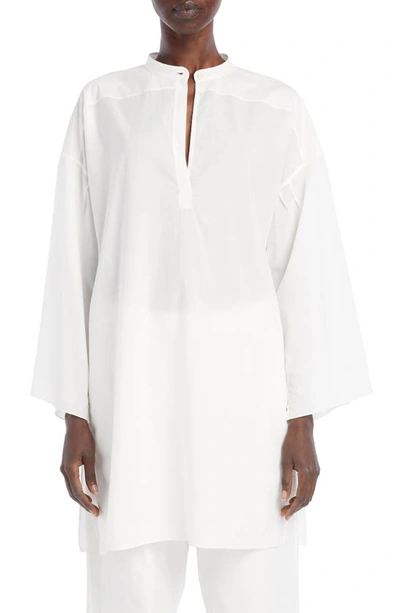 The Row Omao Oversized Cotton-voile Tunic In Ivory
