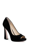 Jessica Simpson Felliey Peep Toe Pump In Black