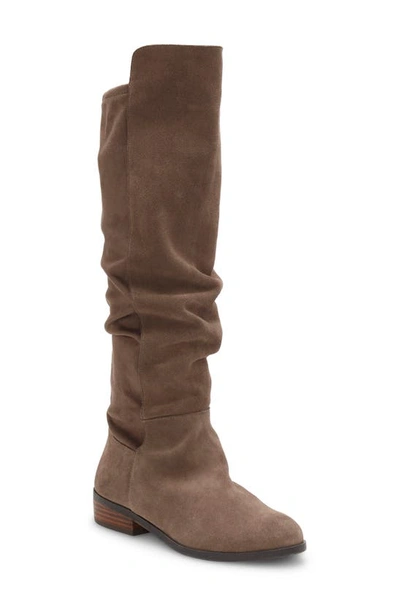 Lucky Brand Calypsow Suede Slouch Boot In Falcon Olsdwc