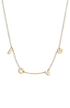 Jennifer Zeuner Parker Necklace In Gold Vermeil