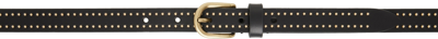 Isabel Marant 2cm Studded Leather Belt In Black,gold