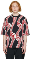 Moncler Genius Moncler 1 J.w. Anderson  All Over Print T-shirt Tshirt In Nero
