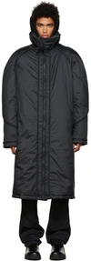 Mcq By Alexander Mcqueen Mcq Tech Duvet Coat In 1000 Darkest Black