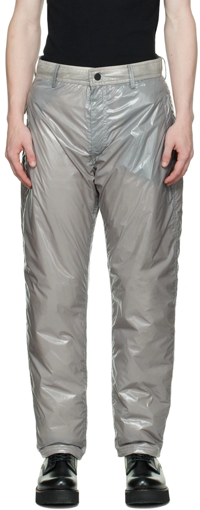 44 LABEL GROUP GREY BLOW OUT TROUSERS