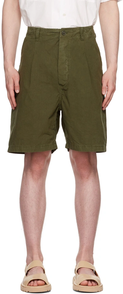 Applied Art Forms Green Dm3-3 Shorts In Military Green