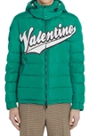 VALENTINO BOUCLÉ LOGO QUILTED DOWN JACKET