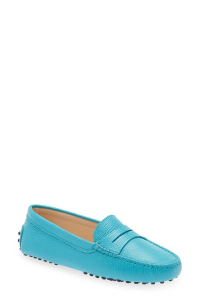 Tod's Penny Driving Moccasin In Verde Calypso