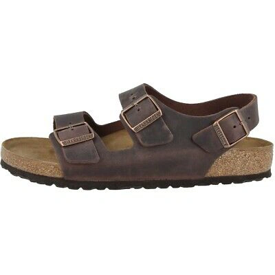 Pre-owned Birkenstock Milano Geöltes Nubukleder Normal Unisex Sandale Sandaletten