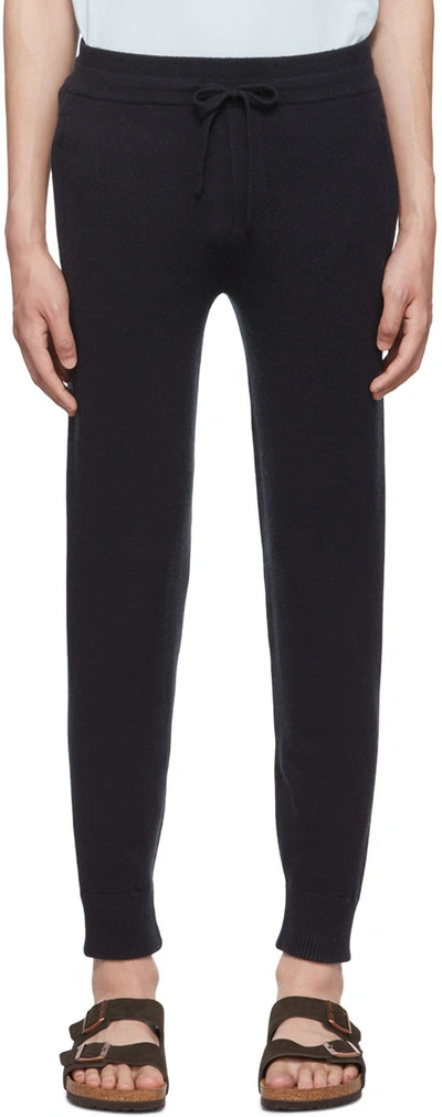 Vince Navy Jogger Lounge Trousers In Coastal-403cbl