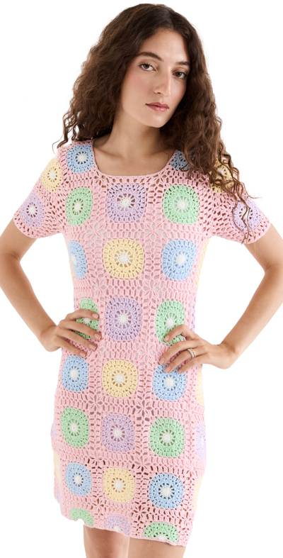 olivia rubin crochet dress Olivia Rubin Hailey Crochet Mini Dress In Multi