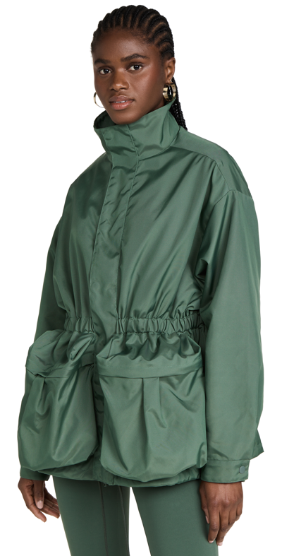 Wardrobe.nyc Drawstring-waist Parka Coat In Green