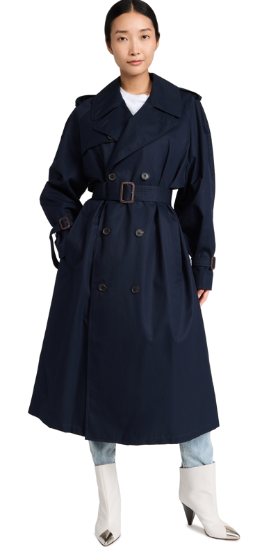 Wardrobe.nyc Wardrobe. Nyc Trench Coat In Navy