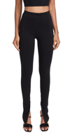 WARDROBE.NYC WARDROBE. NYC SIDE ZIP LEGGING BLACK