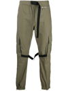 OFF-WHITE GREEN TAB DETAIL CARGO TROUSERS