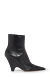Bottega Veneta Women's Point Leather Ankle Boots In Black