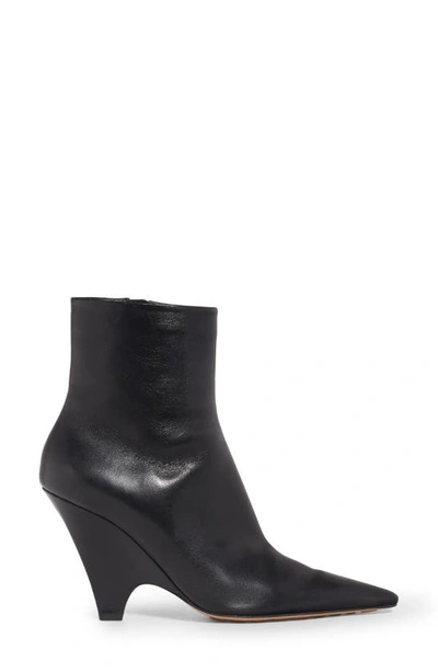 Bottega Veneta Women's Point Nappa Leather Ankle Boots In Black