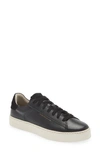 Allsaints Shana Low Top Leather Trainers In Black/white