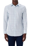 Bugatchi Ooohcotton® Plaid Button-up Shirt In White