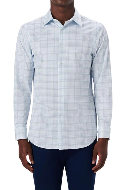 Bugatchi Ooohcotton® Plaid Button-up Shirt In White