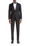 Thom Sweeney Peaked Lapel Dinner Jacket In Midnight Navy