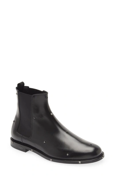 Valentino Garavani Men’s Chelsea Ankle Slip On Leather Boots Valentino Garavani Men main image 4