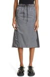 Sacai Ma-1 Side Gusset Skirt In Charcoal Grey