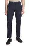 Jack Victor Payne Flat Front Wool Trousers In Navy
