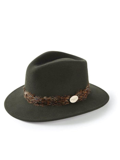 Hicks & Brown Hicks And Brown Suffolk Fedora Olive Green Hbsw10g