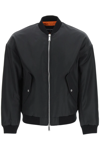 Dsquared2 Black Polyamide Eviction Bomber Jacket In Black