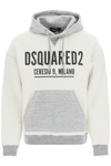 Dsquared2 Logo-print Cotton Hoodie In Grey