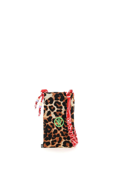 Arizona Love Mixed Prints Phone Pouch In Brown,black,red
