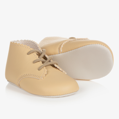 Early Days Baypods Babies' Beige Lace-up Pre-walker Shoes