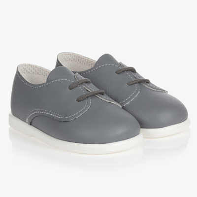 Early Days Babies' Boys Grey First Walker Shoes