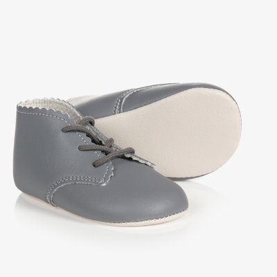Early Days Baypods Babies' Grey Lace-up Pre-walker Shoes