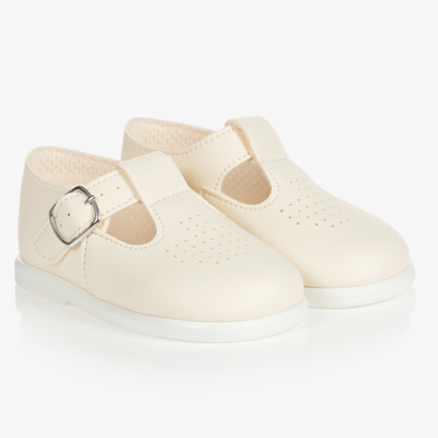 Early Days Babies' Ivory First Walker Shoes