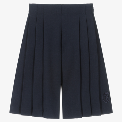 Burberry Kids Wool Tb Monogram Culottes (3-14 Years) In Midnight