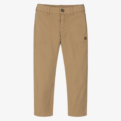 Tartine Et Chocolat Babies'  Boys Beige Cotton Trousers