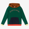 MARC JACOBS MARC JACOBS TEEN BOYS GREEN LOGO HOODIE