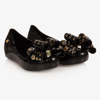 MINI MELISSA GIRLS BLACK JELLY BALLET SHOES