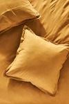 Anthropologie Relaxed Cotton-linen Euro Sham By  In Gold Size Euro Sham