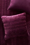 Anthropologie Lustered Velvet Alastair Euro Sham By  In Purple Size Euro Sham